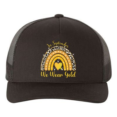 In September We Wear Gold Childhood Cancer Awareness Yupoong Adult 5-Panel Trucker Hat