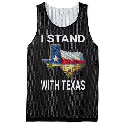 I Stand With Texas I Support Texas Mesh Reversible Basketball Jersey Tank