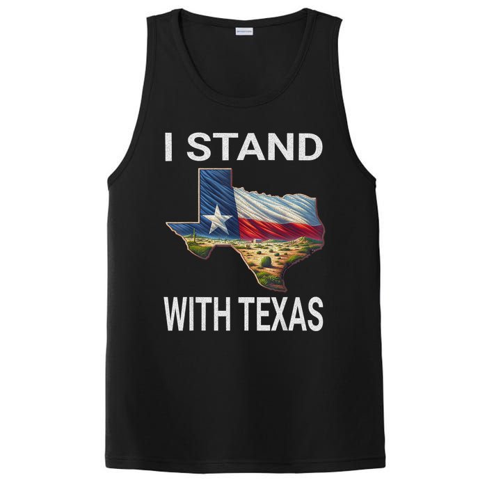 I Stand With Texas I Support Texas PosiCharge Competitor Tank