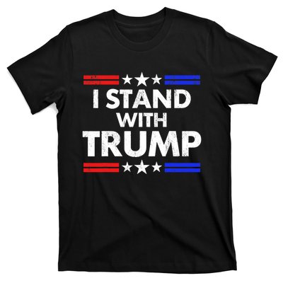 I Stand With Trump Support Free Trump T-Shirt