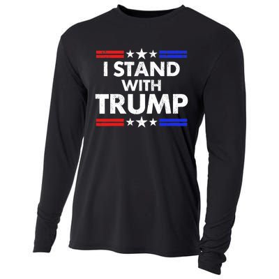 I Stand With Trump Support Free Trump Cooling Performance Long Sleeve Crew