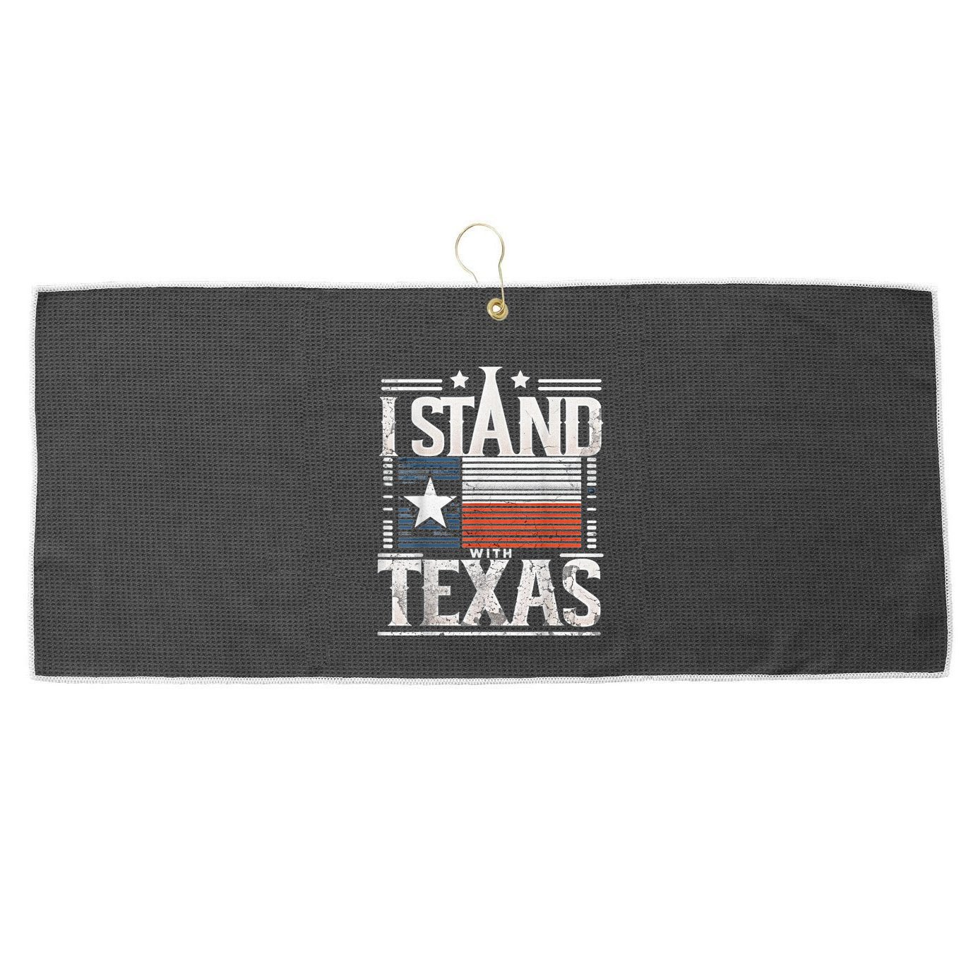 I Stand With Texas Scotus Large Microfiber Waffle Golf Towel