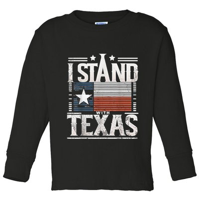 I Stand With Texas Scotus Toddler Long Sleeve Shirt