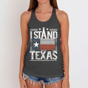 I Stand With Texas Scotus Women's Knotted Racerback Tank