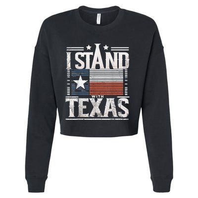 I Stand With Texas Scotus Cropped Pullover Crew