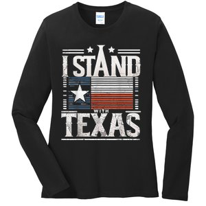 I Stand With Texas Scotus Ladies Long Sleeve Shirt