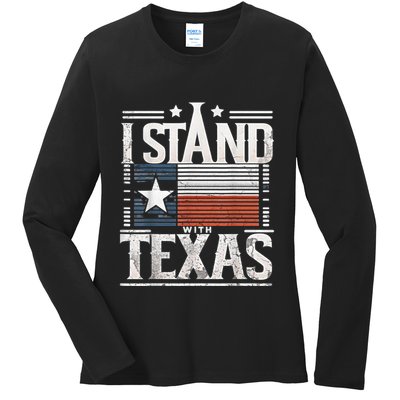 I Stand With Texas Scotus Ladies Long Sleeve Shirt