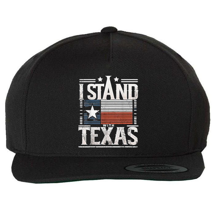 I Stand With Texas Scotus Wool Snapback Cap