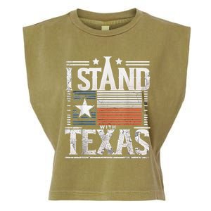 I Stand With Texas Scotus Garment-Dyed Women's Muscle Tee