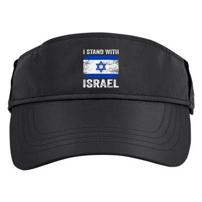 I Stand With Israel Jewish Gifts Heritage Israeli Adult Drive Performance Visor