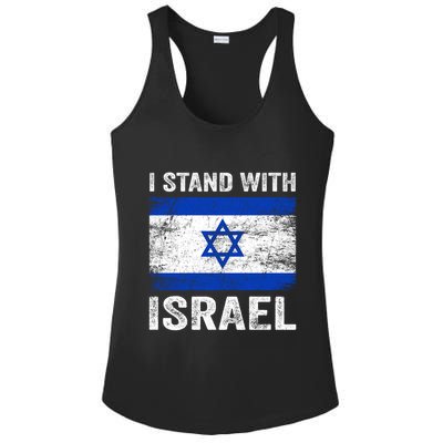 I Stand With Israel Jewish Gifts Heritage Israeli Ladies PosiCharge Competitor Racerback Tank
