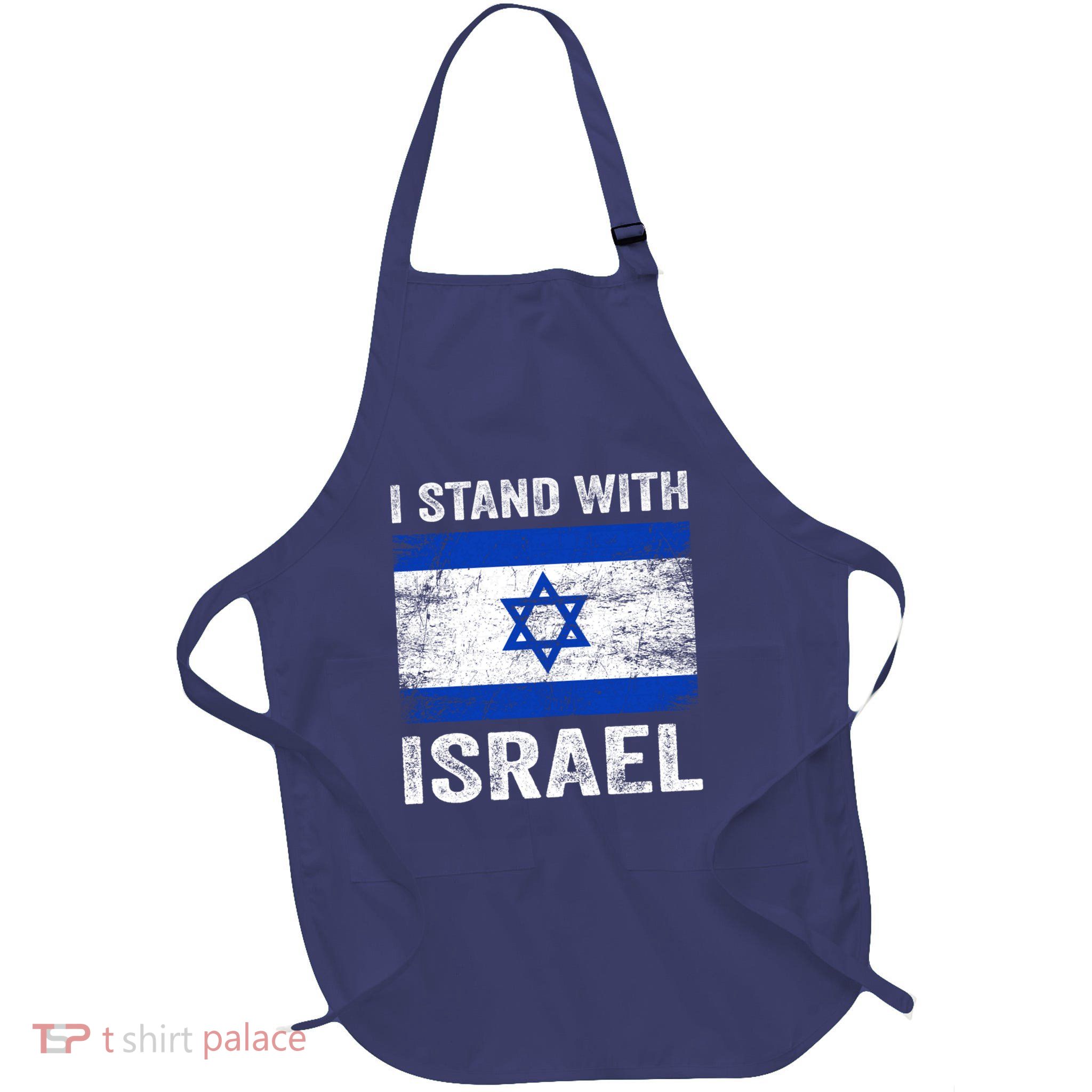 I Stand With Israel Jewish Gifts Heritage Israeli Apron