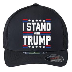 I Stand With Trump Funny Trump 2024 Convicted Felon Flexfit Unipanel Trucker Cap