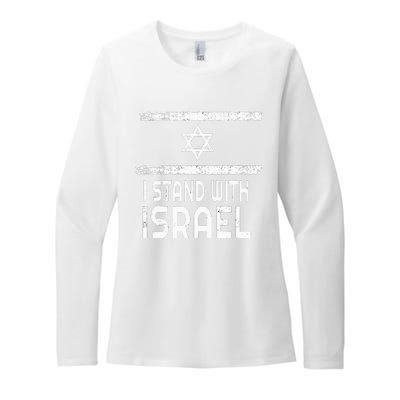 I Stand With Israel Womens CVC Long Sleeve Shirt