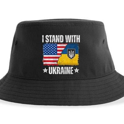 I Stand With Ukraine Support Ukraine Sustainable Bucket Hat