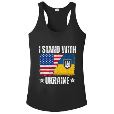 I Stand With Ukraine Support Ukraine Ladies PosiCharge Competitor Racerback Tank