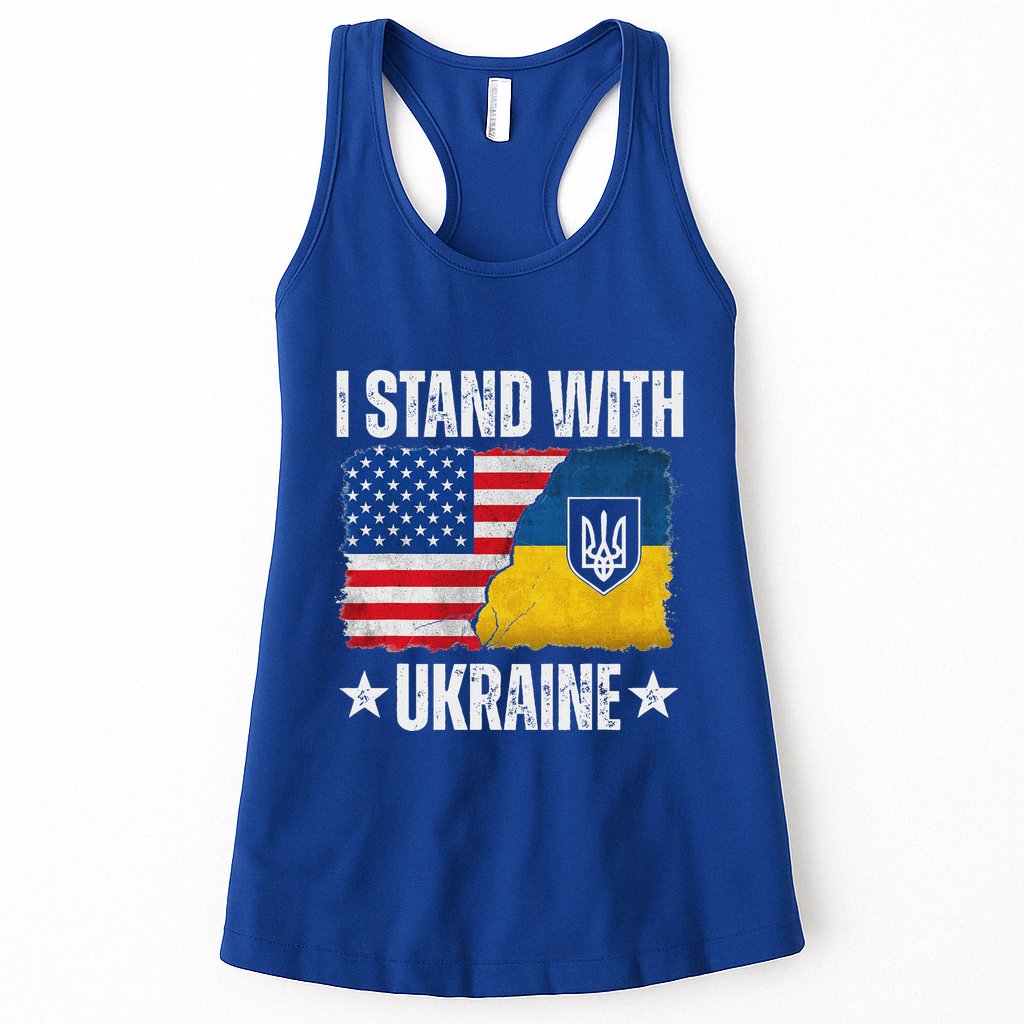 I Stand With Ukraine Support Ukraine Womens Tank Top