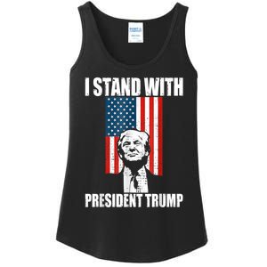 I Stand With President Trump MaraLago Trump Support Ladies Essential Tank