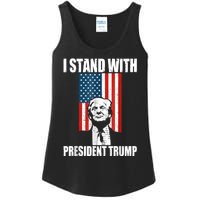 I Stand With President Trump MaraLago Trump Support Ladies Essential Tank