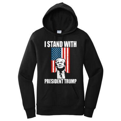 I Stand With President Trump MaraLago Trump Support Women's Pullover Hoodie