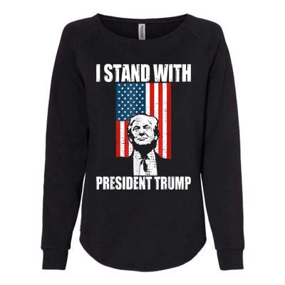 I Stand With President Trump MaraLago Trump Support Womens California Wash Sweatshirt