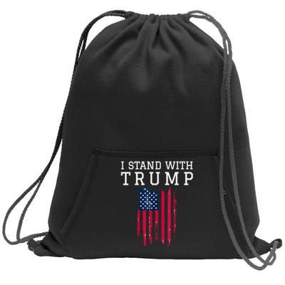 I Stand With Trump Pro Trump Supporter Sweatshirt Cinch Pack Bag