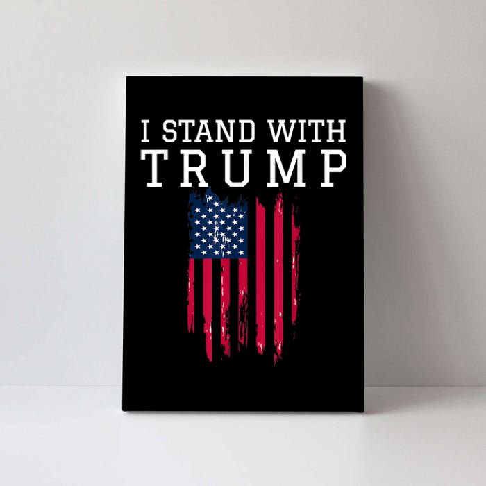 I Stand With Trump Pro Trump Supporter Canvas