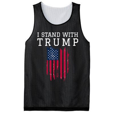 I Stand With Trump Pro Trump Supporter Mesh Reversible Basketball Jersey Tank