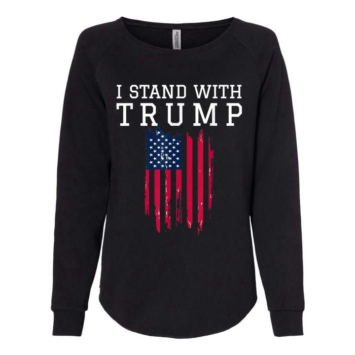 I Stand With Trump Pro Trump Supporter Womens California Wash Sweatshirt