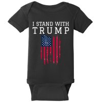 I Stand With Trump Pro Trump Supporter Baby Bodysuit