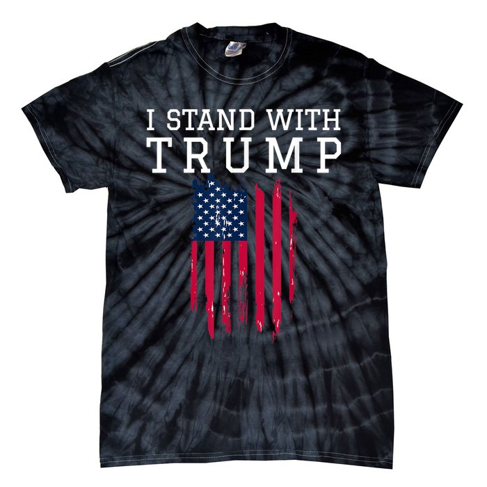 I Stand With Trump Pro Trump Supporter Tie-Dye T-Shirt