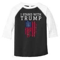 I Stand With Trump Pro Trump Supporter Toddler Fine Jersey T-Shirt