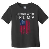 I Stand With Trump Pro Trump Supporter Toddler T-Shirt