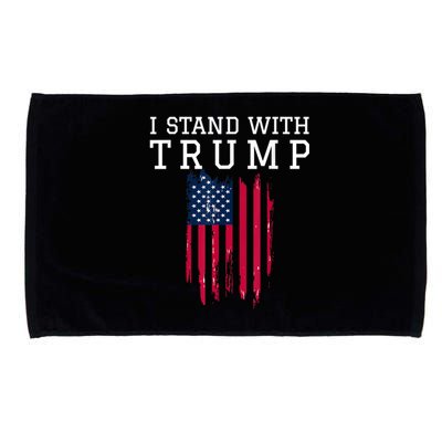 I Stand With Trump Pro Trump Supporter Microfiber Hand Towel