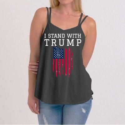 I Stand With Trump Pro Trump Supporter Women's Strappy Tank