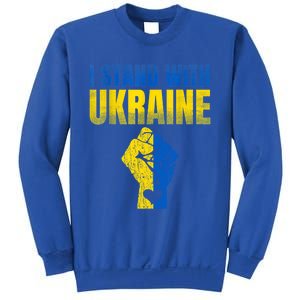 I Stand With Ukraine Ukrainian Flag Support Ukraine Gift Sweatshirt