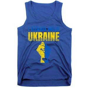 I Stand With Ukraine Ukrainian Flag Support Ukraine Gift Tank Top