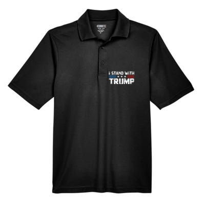 I Stand With President Trump MaraLago Trump Support Men's Origin Performance Piqué Polo