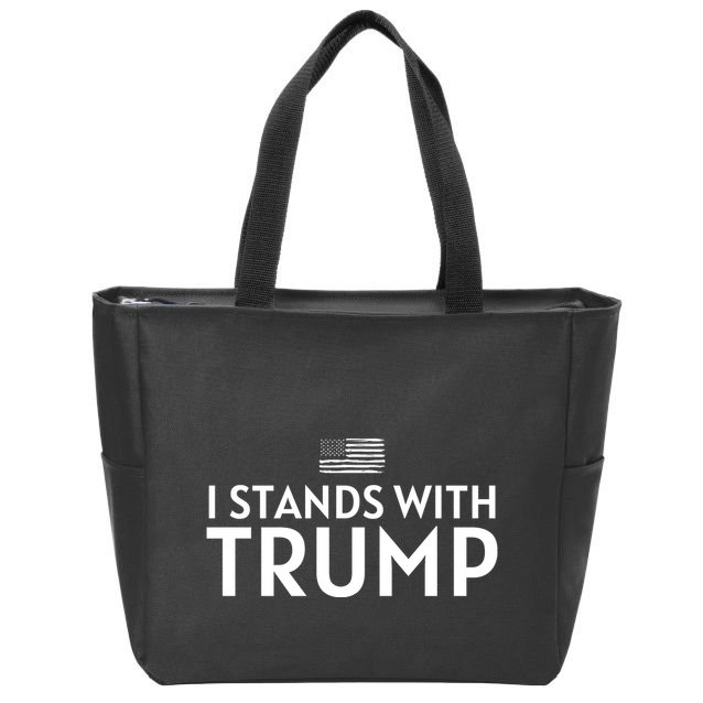 I Stands With Trump Zip Tote Bag