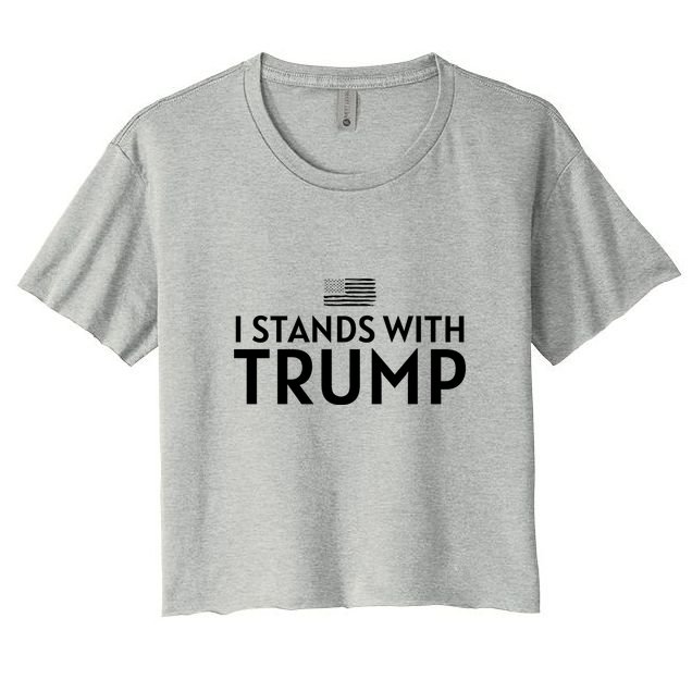 I Stands With Trump Crop Top