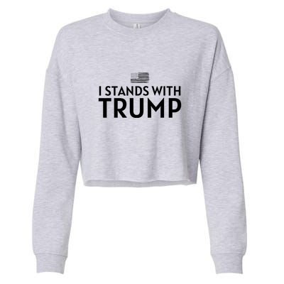 I Stands With Trump Cropped Pullover Crew