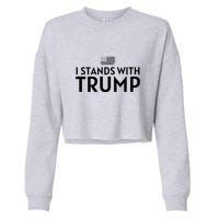I Stands With Trump Cropped Pullover Crew