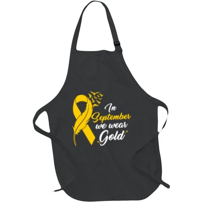In September We Wear Gold Childhood Cancer Awareness Apron