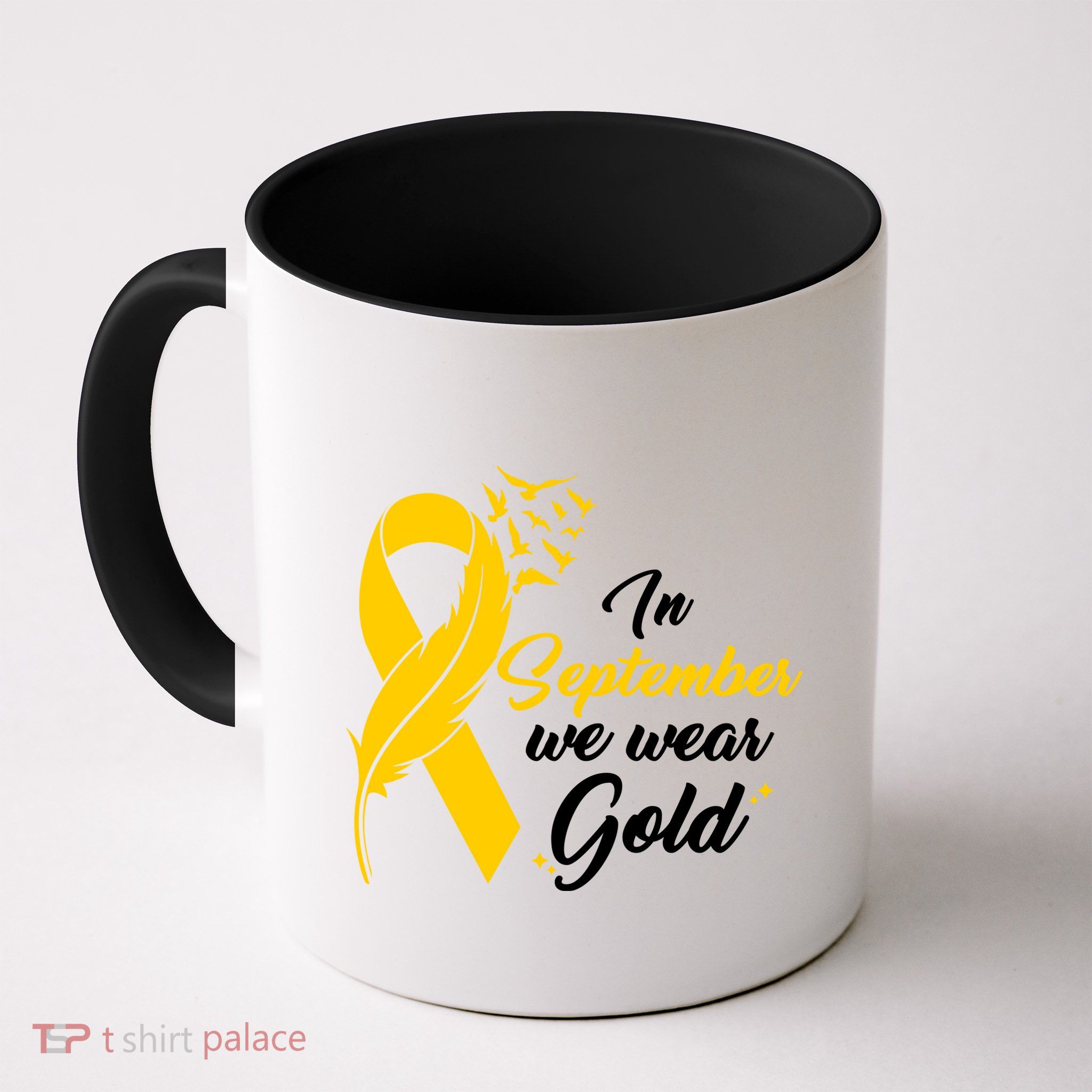 In September We Wear Gold Childhood Cancer Awareness Mug