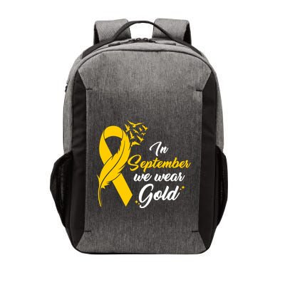 In September We Wear Gold Childhood Cancer Awareness Vector Backpack