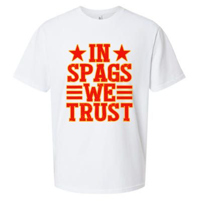 In Spags We Trust Trending Design Sueded Cloud Jersey T-Shirt