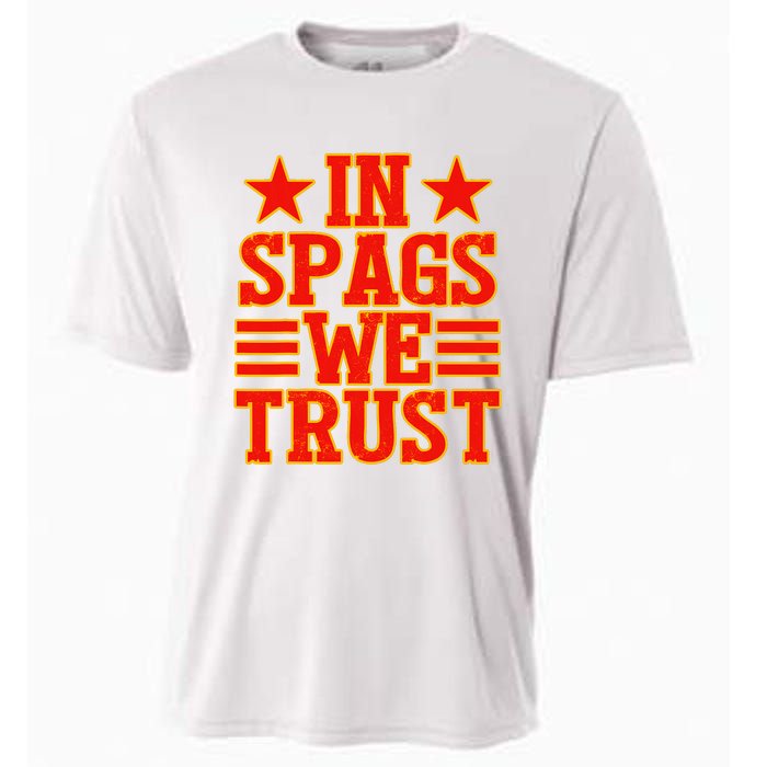 In Spags We Trust Trending Design Cooling Performance Crew T-Shirt