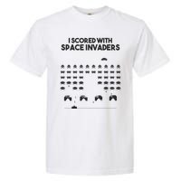 I Scored With Space Invaders Retro Gaming Design Garment-Dyed Heavyweight T-Shirt