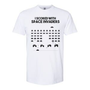 I Scored With Space Invaders Retro Gaming Design Softstyle CVC T-Shirt