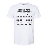 I Scored With Space Invaders Retro Gaming Design Softstyle CVC T-Shirt